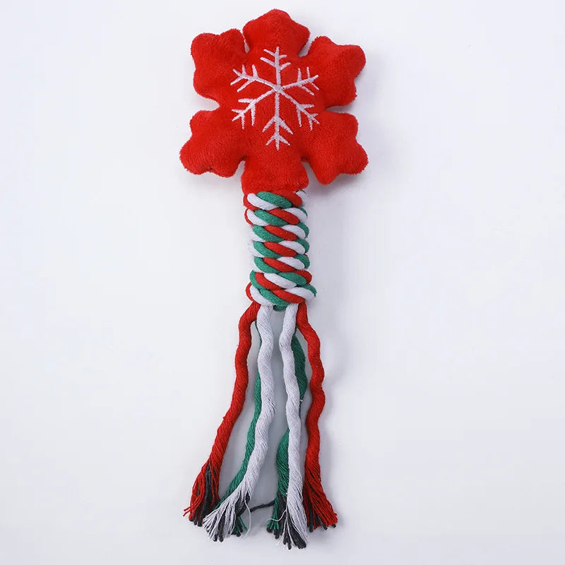 Festive Plush Chew Toy -  Click Save