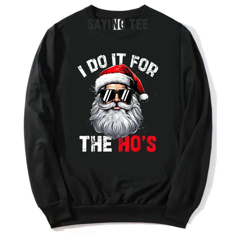 Funny Santa Sweatshirt -  Click Save