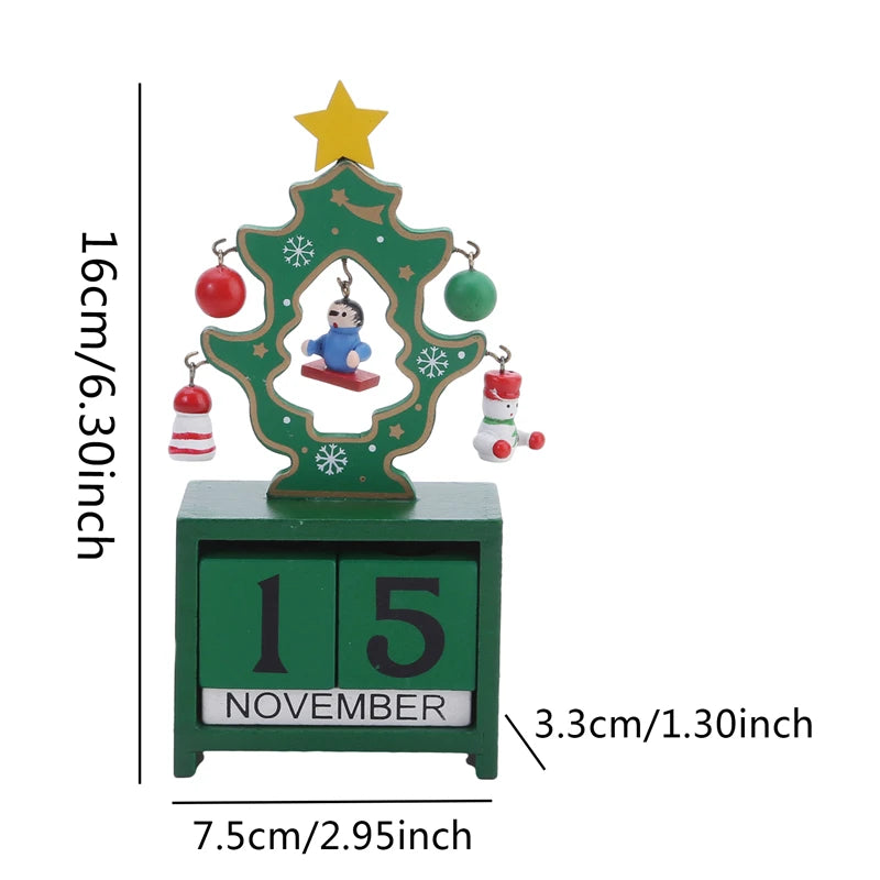 Wooden Christmas Countdown -  Click Save